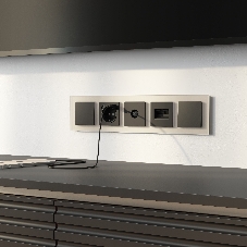 Рамка на 5 постов Senso (шампань, стекло soft-touch) W0053111