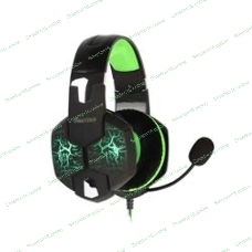 Гарнитура SmartBuy Rush Taipan чёрный-зеленый, проводная, USB, подсветка