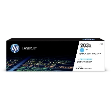 Картридж лазерный HP CF541X (HP 203X) голубой для HP LaserJet M254/M280/M281 2500 страниц.