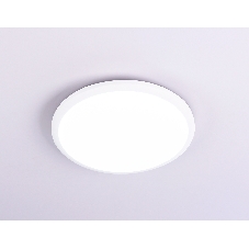 Потолочный светодиодный светильник Ambrella light FZ1230 WH белый IP44 22W 6400К D260*55 (Без ПДУ)