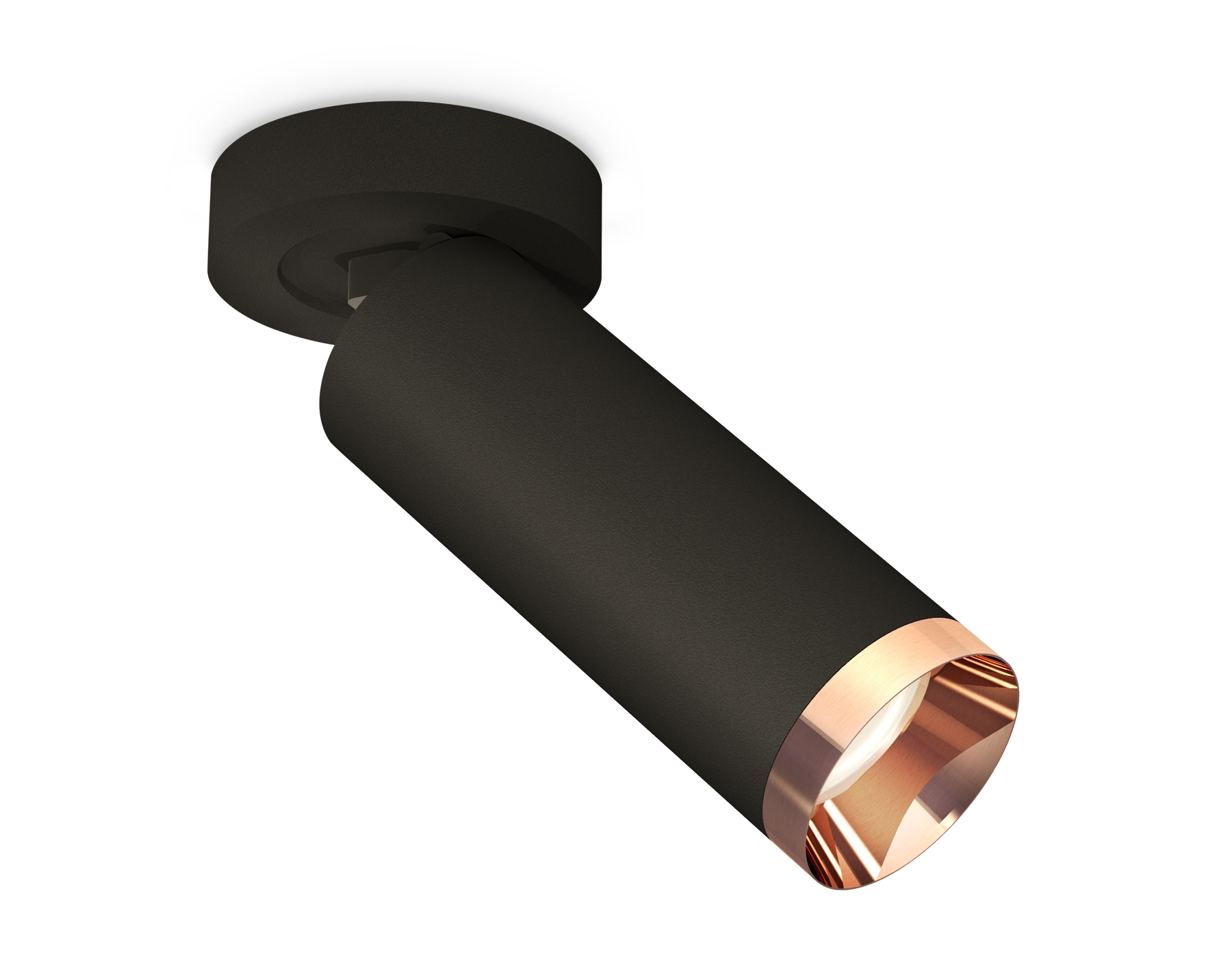 Светильник Ambrella Light XM6343205 SBK/PPG черный песок/золото розовое полированное MR16 GU5.3 (A2229, C6343, N6135)