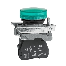 Сигнальная лампа OptiSignal D22 C4-L-B3 зеленая металл 24VAC/DC XB4BVB3 Сигнальная лампа OptiSignal D22 C4-L-B3 зеленая металл 24VAC/DC XB4BVB3