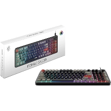 Клавиатура MSI GK110 черный/серый USB for gamer LED (S11-04RU258-HH9)