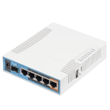 Сетевое оборудование MikroTik RB962UiGS-5HacT2HnT Роутер 2.4+5ГГц, 802.11a/b/g/n/ac, 5x Ethernet 1G, 1x SFP