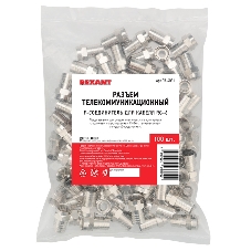 Разъем F Rexant RG-6, обжим