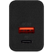 Сетевое зарядное устройство Digma DGW2D 20W 3A+1A (PD+QC) USB-C/USB-A универсальное черный