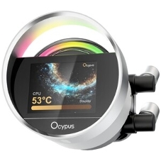 Система охлаждения Ocypus Sigma L24 WH ARGB, 240мм, LCD Pump 2.4
