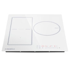 Индукционная варочная панель Maunfeld CVI453SBWH Inverter, конфорок: 3 шт., стеклокерамика, независимая, белый
