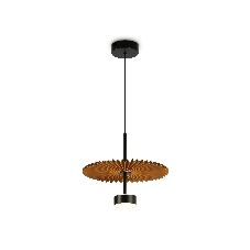 Светильник Ambrella light LH72607 BK/CF черный/кофе 6W 3000K D300*260-1770