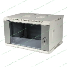 Шкаф коммутационный Lanmaster (TWT-CBWPG-6U-6X4-GY) 6U 600x400 мм пер. дв. стекл 60 кг серый