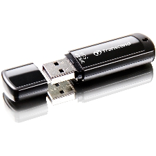 Флешка USB Transcend JetFlash 350 (TS8GJF350), 8Gb, USB 2.0, R/W 12/5, черный