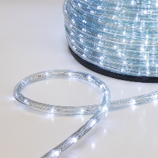 Дюралайт Neon-night LED, свечение с динамикой (3W) - белый Эконом 24 LED/м, бухта 100м