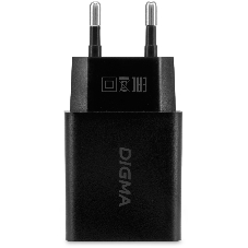 Сетевое зарядное устройство Digma DGW2D 20W 3A+1A (PD+QC) USB-C/USB-A универсальное черный