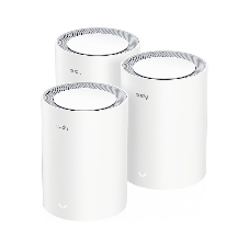 Wi-Fi Mesh-система/AX3000 Wi-Fi 6 Mesh 2.5G Solution 3-Pack, Dual-Band, Chipset MT7981BA+MT7976CN+RTL8221B, 802.11ax/ac/a/b/g/n, 2402Mbps at 5GHz + 574Mbps at 2.4GHz, 2.5G WAN+GE LAN, 5 internal antennas, MU-MIMO, DDNS, Zerotier/Wireguard/OpenVPN/IPSec/L2TP/PPTP VPN, DNS over Cloudflare/Google/Quad9, IPv6, Seamless Roaming, WPA3, TR069/TR098/TR111/TR181,easyMesh R3 Optional, Ver 2.0, Cudy Mesh, Cudy APP