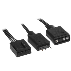 Вентилятор для корпуса PCCooler EF120 ARGb черный, 120 мм, 1500 об/мин, 25.7 дБ, 4 pin
