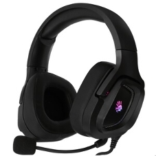 Гарнитура Bloody G573P чёрный, проводная, подсветка, совместимость с PS5, Xbox