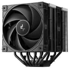 Кулер для процессора DEEPCOOL AK620 G2 LGA1851/1700/1200/115X/AM5/AM4 (8шт/кор, TDP 260W, PWM, DUAL Fan 120мм, 6 тепл. трубок, Copper Base, Wood-grain top cover, черный) RET (R-AK620G2-BKNNMN-GJD)