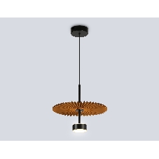 Светильник Ambrella light LH72607 BK/CF черный/кофе 6W 3000K D300*260-1770