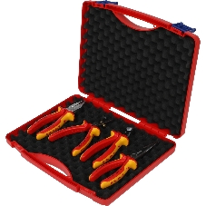 Набор инструментов Knipex KN-002015 4 предмета диэлектр.покр. (жесткий кейс)