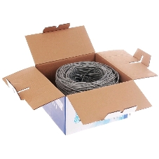 Кабель SkyNet Light UTP indoor 2x2x0,46, медный, FLUKE TEST, кат.5e, однож., 305 м, box, серый