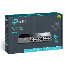Коммутатор TP-Link SMB TL-SG1024DE 24-Port Gigabit Easy Smart Switch, 24 10/100/1000Mbps RJ45 ports, MTU/Port/Tag-based VLAN, QoS, IGMP Snooping