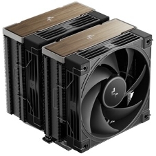 Кулер для процессора DEEPCOOL AK620 G2 LGA1851/1700/1200/115X/AM5/AM4 (8шт/кор, TDP 260W, PWM, DUAL Fan 120мм, 6 тепл. трубок, Copper Base, Wood-grain top cover, черный) RET (R-AK620G2-BKNNMN-GJD)