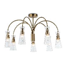 Люстра Ambrella light LH55703/7 BS/CL латунь/прозрачный E14*7 max 40W D745*460
