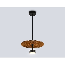 Светильник Ambrella light LH72607 BK/CF черный/кофе 6W 3000K D300*260-1770