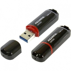 Флешка USB ADATA UV150 (AUV150-64G-RBK), 64Gb, USB 3.0, R/W 100/40, черный