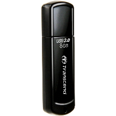Флешка USB Transcend JetFlash 350 (TS8GJF350), 8Gb, USB 2.0, R/W 12/5, черный