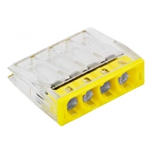 Клемма СМК 2273-244 (с пастой) 4 отверстия 0.5-2.5 кв.мм (уп. 100 шт) PROxima EKF plc-smk-2273-244