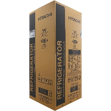 Холодильник Hitachi HRTN7489DF GGRCS серый стекло двухкамерный инвертер 345/105л морозилка сверху, No Frost