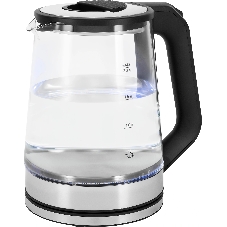 Чайник электрический Vitek VT-WK1081 2л. 1900Вт черный/серебристый корпус: стекло