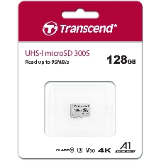 Флеш карта microSD 128GB Transcend microSDXC Class 10 UHS-I U3, V30, A1, (без адаптера), TLC