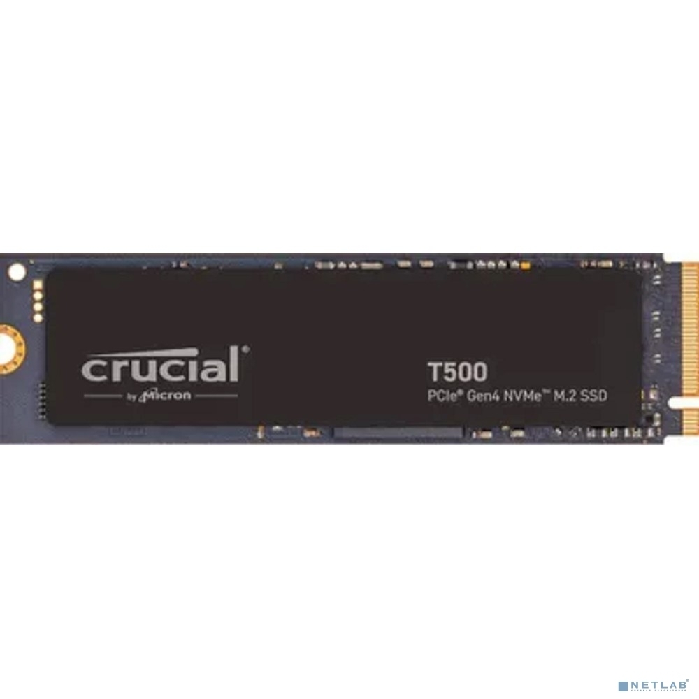 Накопитель SSD Crucial T500, 500Gb, M.2 2280, PCIe 4.0 x4, NVMe, R/W 7200/5700