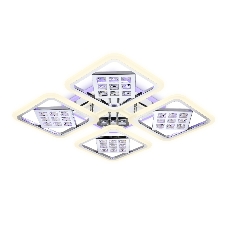 Светильник Ambrella light FA288/4 CH хром 116W 750*750*80 (ПДУ РАДИО 2.4G)