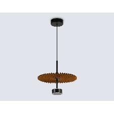 Светильник Ambrella light LH72607 BK/CF черный/кофе 6W 3000K D300*260-1770