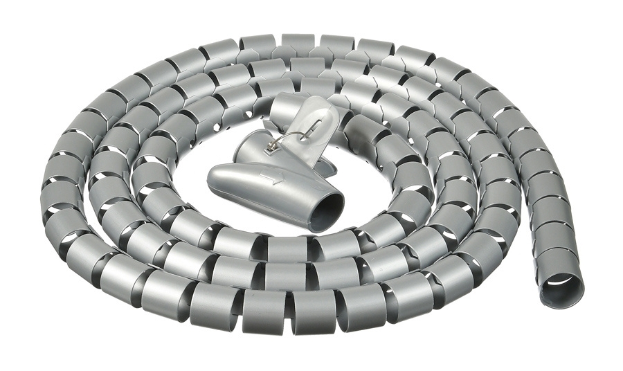 Кабельный органайзер Buro Spiral Hose 25x2000мм Silver