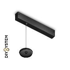 Крепеж трековый подвесной для корпуса DIY D70mm 240*42*25 H1500 BK черный Крепеж трековый подвесной для корпуса DIY D70mm 240*42*25 H1500 BK черный