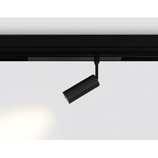 Управляемый светодиодный светильник для шинопровода Magnetic Ambrella light GL1202 BK черный IP20 7W 3000K-6400K 220V 36° D35*80 (Без ПДУ)