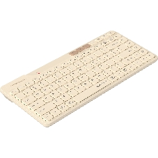 Клавиатура беспроводная A4Tech Fstyler FBK26C AS, USB, Bluetooth/Радиоканал, бежевый