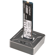 Док Станция SSD M.2 NVME AgeStar 31CBNV1C (GRAY) серый