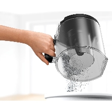 Пылесос Bosch BGS41POW1 черный/красный, 350/700 Вт, уборка сухая, пылесборник контейнер 2.4 л