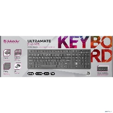Клавиатура беспроводная Defender ULTRAMATE SM-535 RU USB, радиоканал, черный