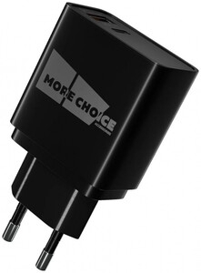 Сетевое зарядное устройство MORE CHOICE (4620202555502) NC68a - 35W Type-C Type-C, черный