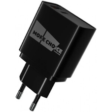 Сетевое зарядное устройство MORE CHOICE (4620202555502) NC68a - 35W Type-C Type-C, черный