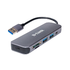 USB-концентратор D-Link DUB-1325/A1A, USB 3.0, USB 3.0/USB Type-C, SD/microSD, адаптер/USB