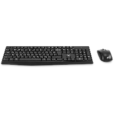 Комплект клавиатура+мышь Oklick S260W беспроводной, USB, 1600 DPI, чёрный