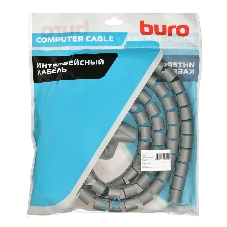 Кабельный органайзер Buro Spiral Hose 25x2000мм Silver