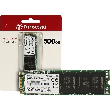 Накопитель SSD M.2 Transcend 500Gb MTS825 TS500GMTS825S (SATA3, up to 530/480MBs, 3D NAND, 180TBW, 22x80мм)